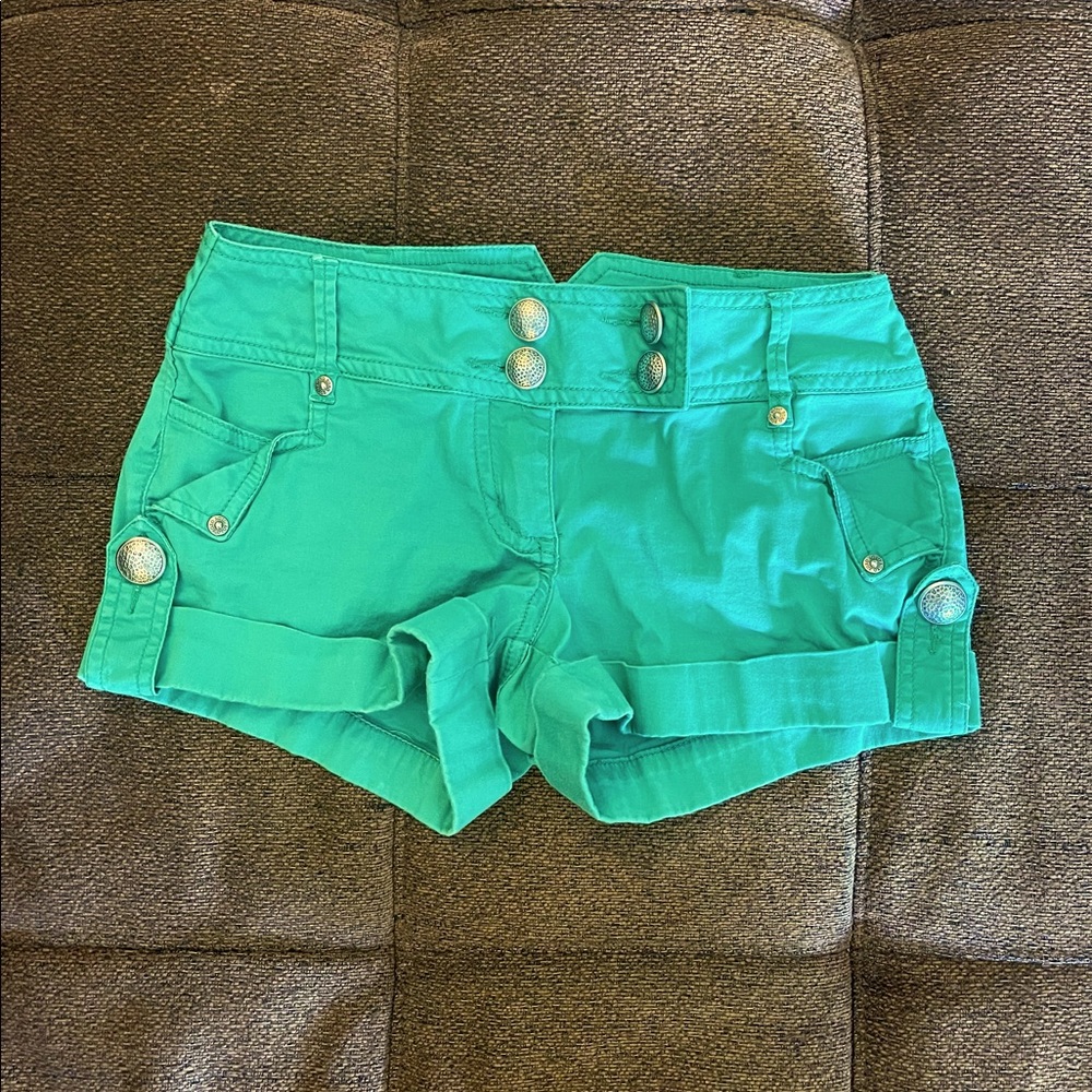 XOXO Darker green shorts